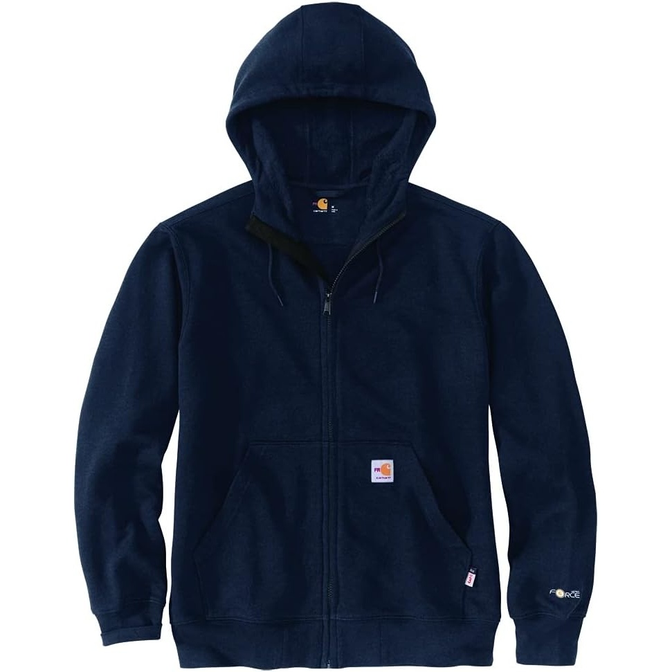 image:imageCarhartt Mens FR Force Marquette Full Zip SweatshirtNavy
