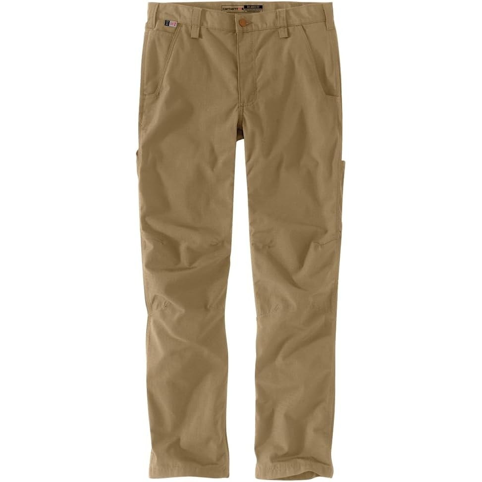 image:imageCarhartt Mens FR Relaxed Straight Force Ripstop Dungaree PantsKlondike Khaki