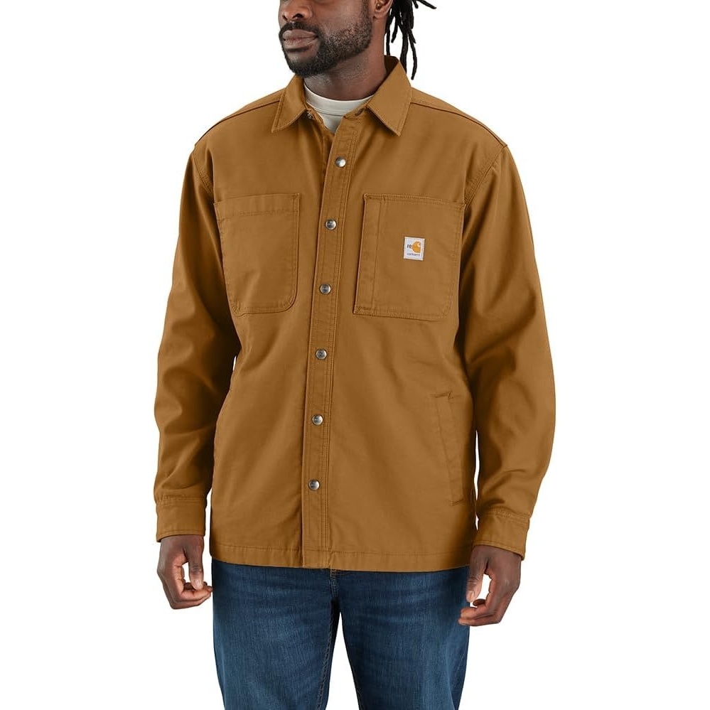 image:imageCarhartt Mens FR Rigby Shirt JacCarhartt Brown