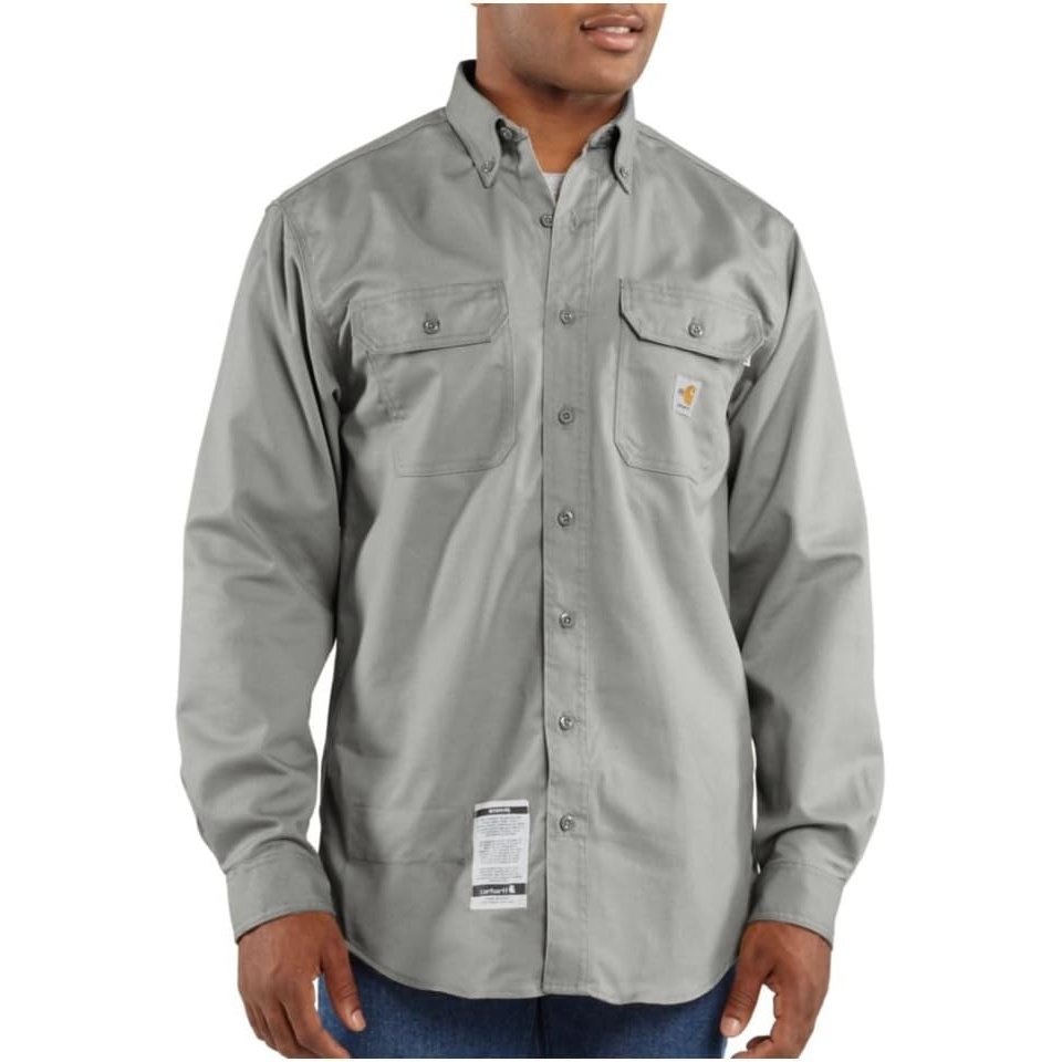 image:imageCarhartt Mens FR Twill LS ShirtGray