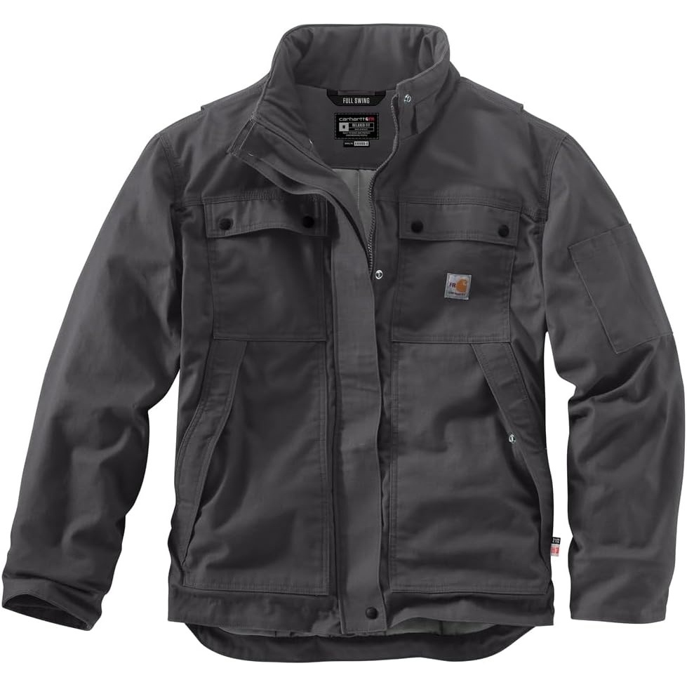 image:imageCarhartt Mens Flame Resistant Full Swing Relaxed Fit Quick Duck Insulated CoatShadow