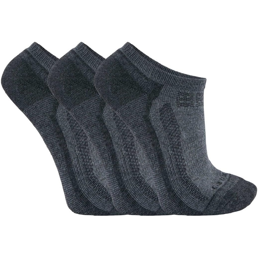 image:imageCarhartt Mens Force Midweight Low Cut Sock 3 PackCharcoal