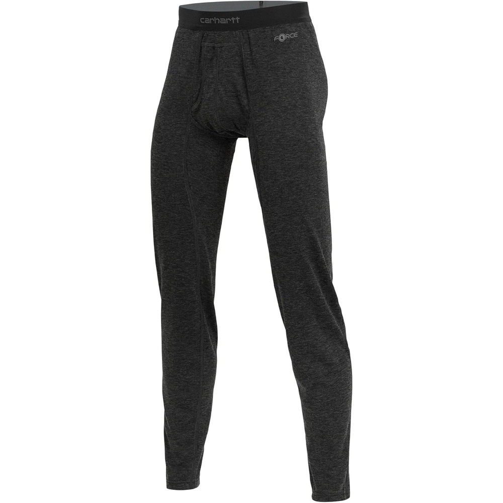 imageCarhartt Mens Force Midweight SyntheticMerino Wool Blend Base Layer PantBlack Heather