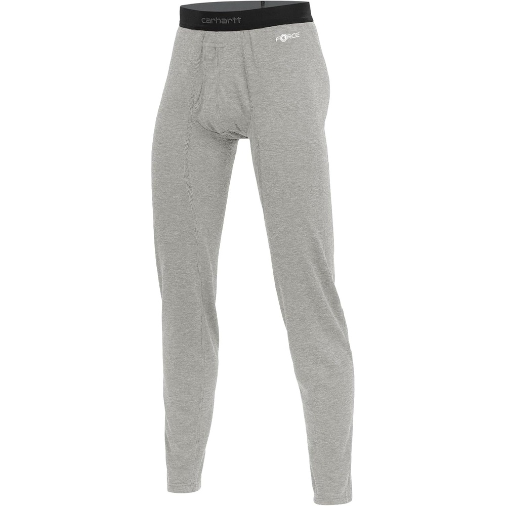 imageCarhartt Mens Force Midweight SyntheticMerino Wool Blend Base Layer PantGrey Heather
