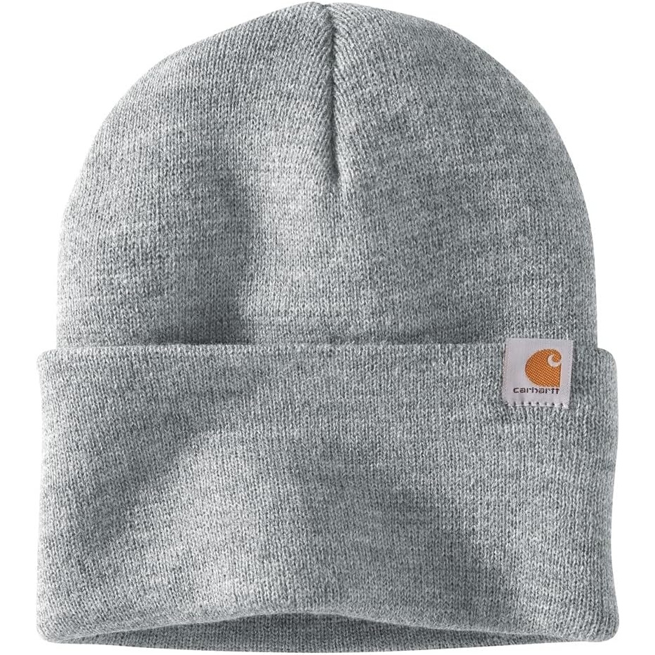 image:imageCarhartt Mens Knit Cuffed Beanie 104597Heather Grey