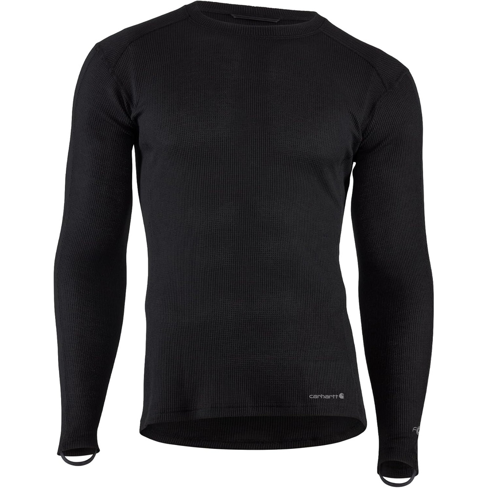 imageCarhartt Mens MBL113 Base Force Midweight Base Layer Classic CrewBlack