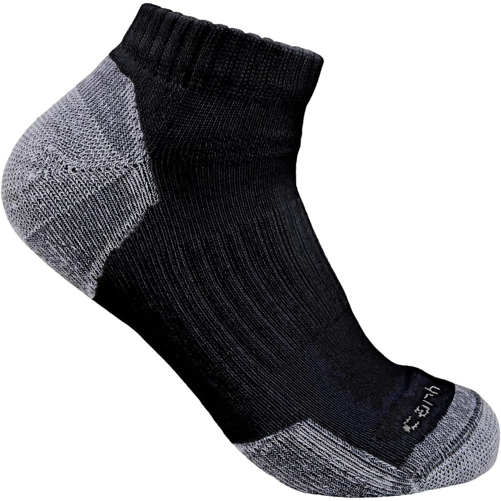 imageCarhartt Mens Midweight Cotton Blend Low Cut Sock 3 PackBlack