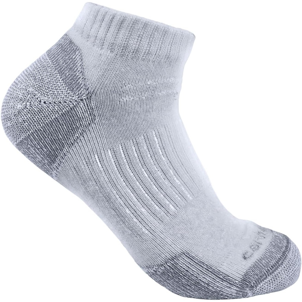 imageCarhartt Mens Midweight Cotton Blend Low Cut Sock 3 PackGrey