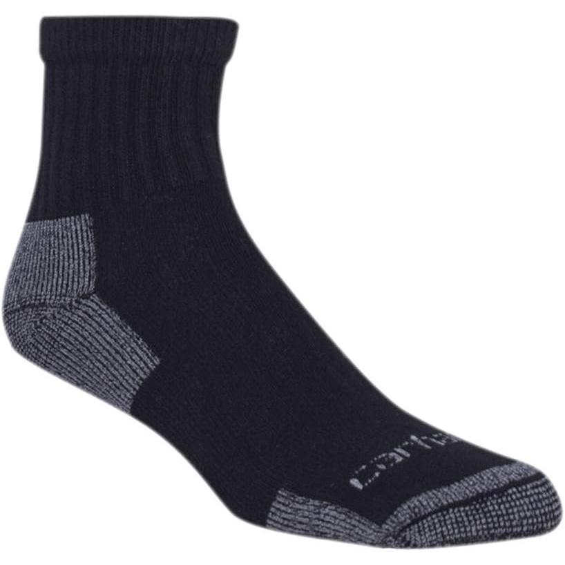 image:imageCarhartt Mens Midweight Cotton Blend Quarter Sock 3 PackCarhartt Black