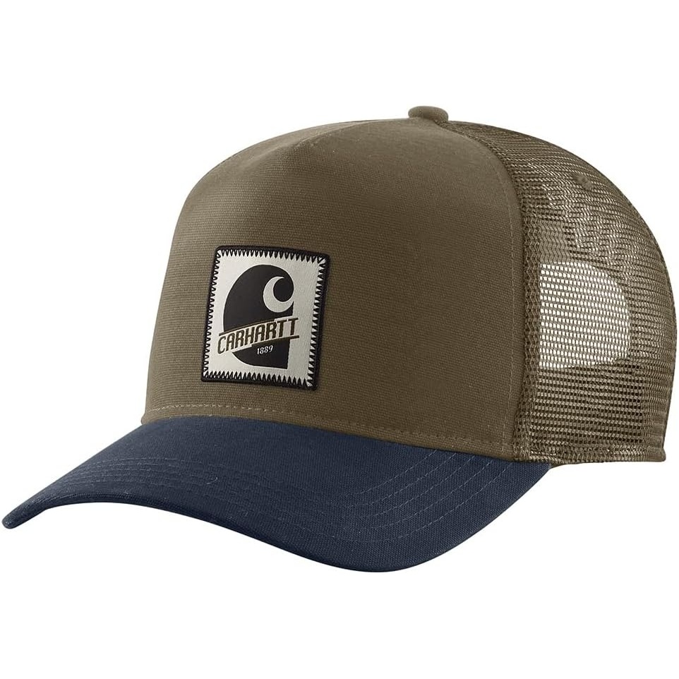 image:imageCarhartt Mens Rugged Flex FivePanel C Patch CapBurnished LogsNavy