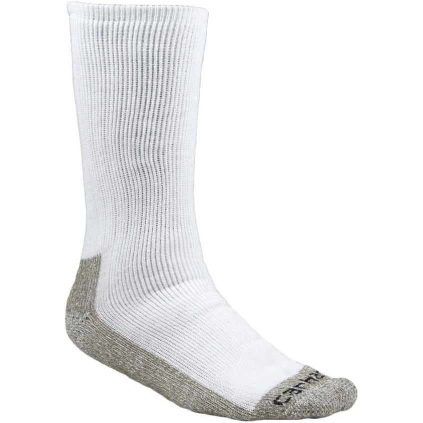 image:imageCarhartt Mens SB7672M Midweight Steel Toe Boot Sock 2PackCarhartt White