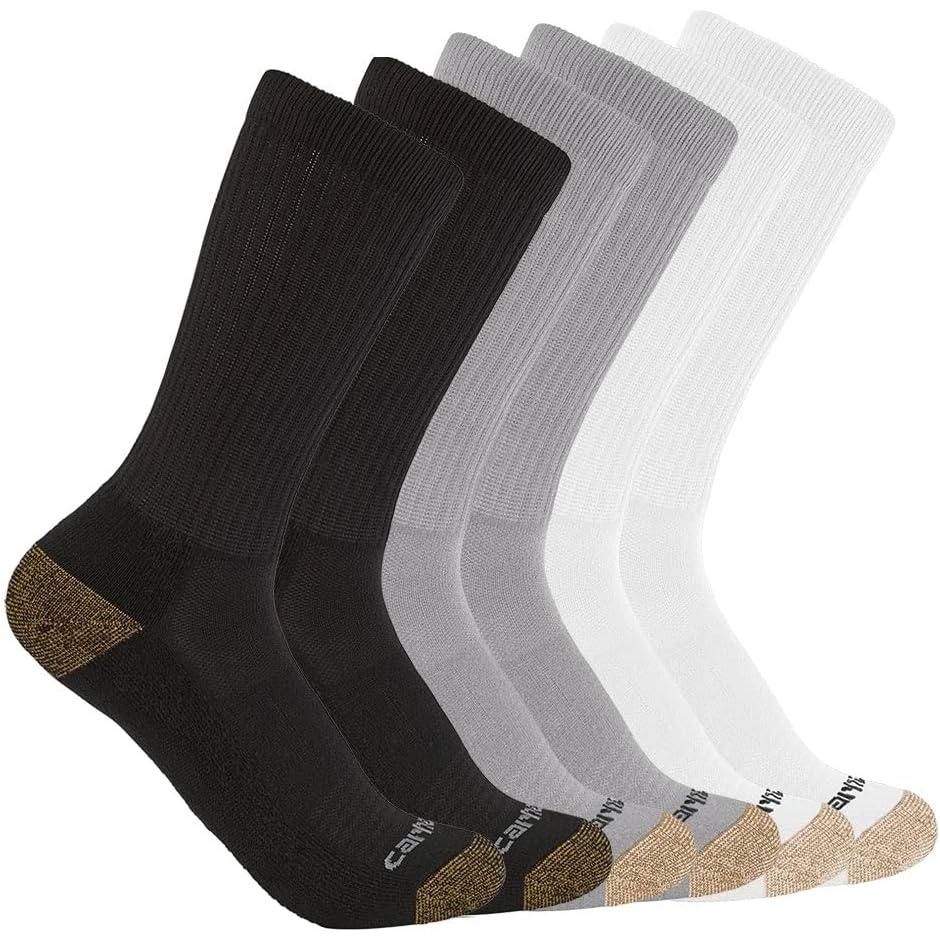 image:imageCarhartt Mens SC1156M Midweight Crew Sock 6PackAssorted 1 Multi