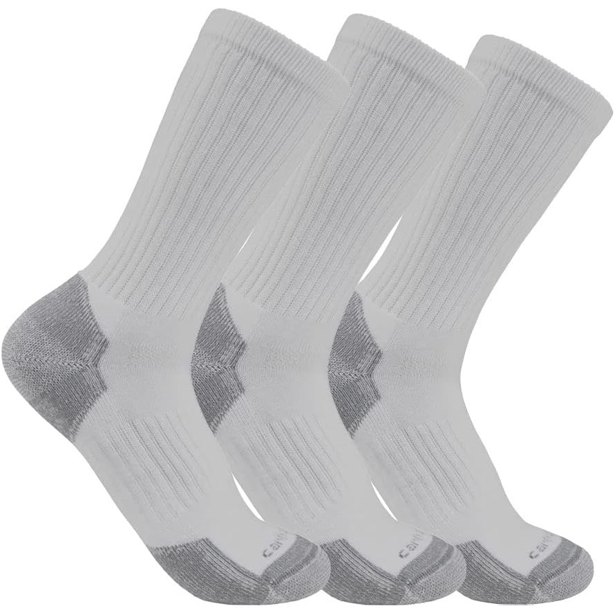 imageCarhartt Mens SC6203M Midweight Cotton Blend Crew Sock 3PackGrey
