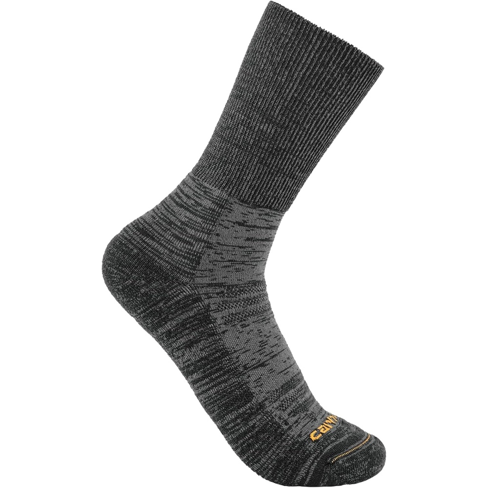 image:imageCarhartt Mens SC9510M Twin Knit Heavyweight Diamond Plate Crew SockCarbon Heather