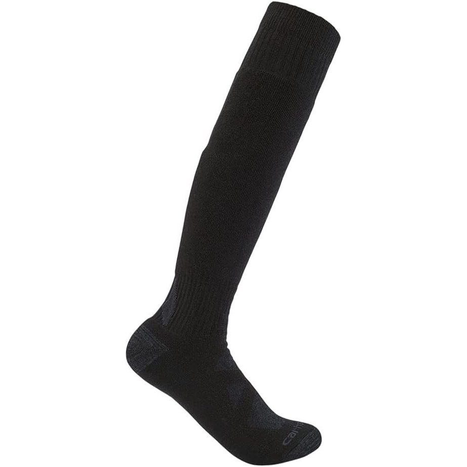image:imageCarhartt Mens SO9770M Heavyweight Merino Wool Blend Over the Calf SockBlack