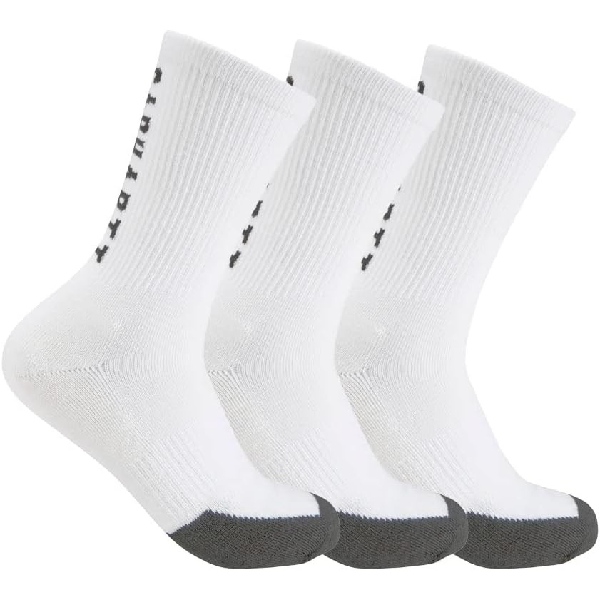 image:imageCarhartt Mens SS9933M Force Midweight Logo Short Crew Sock 3PackWhite