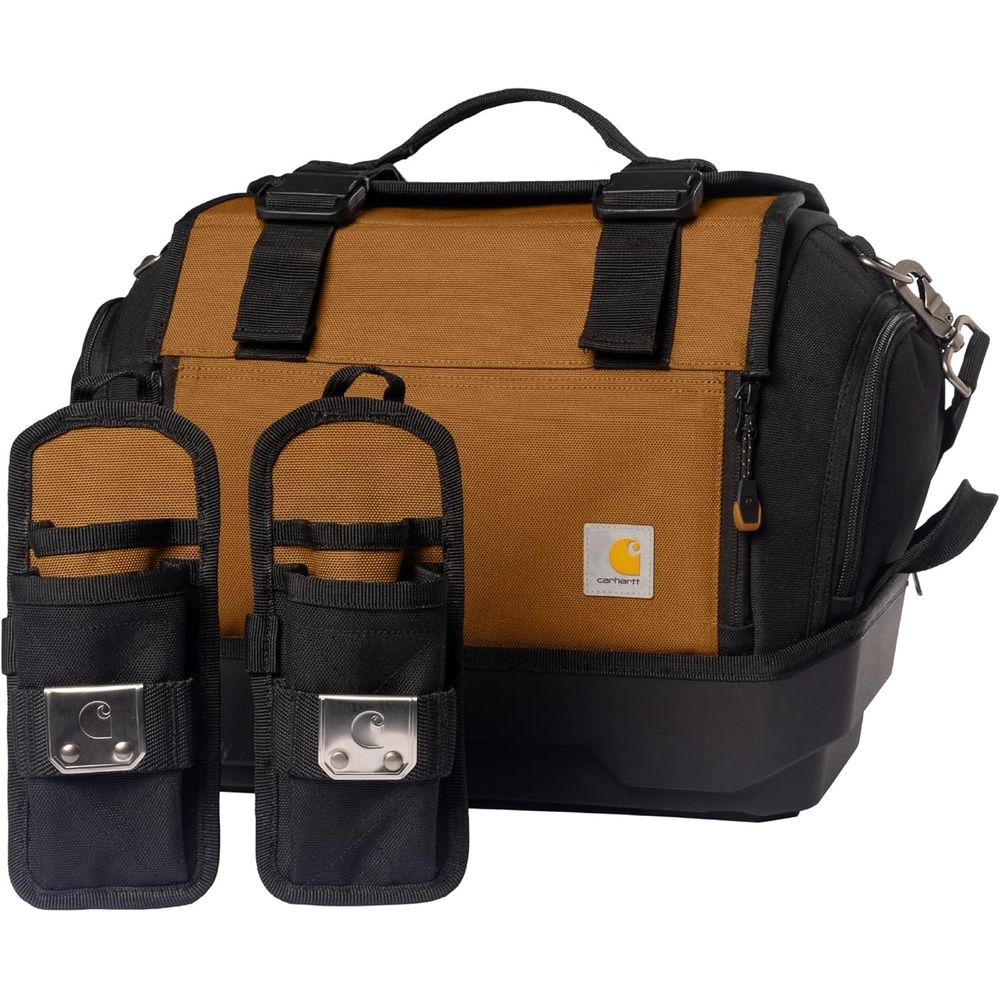 image:imageCarhartt Mens Station Tool Bag WAdjustable Shoulder Straps Durable WaterResistant Tool Organizer Medium Tool BagMedium Tool Bag