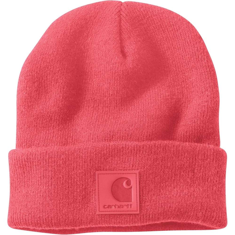 image:imageCarhartt Mens Tonal Patch BeaniePink Salmon