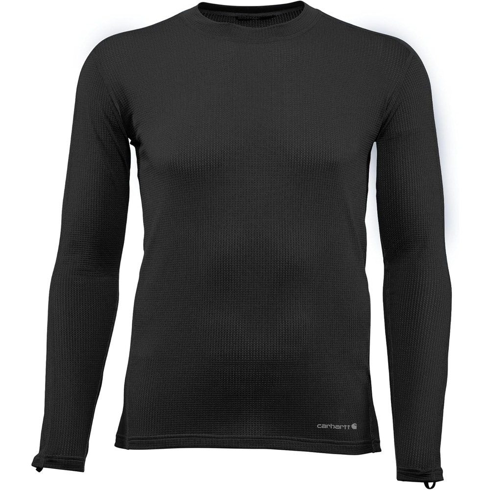 imageCarhartt Mens UL0171M Force Lightweight Stretch Grid Base Layer CrewnBlack