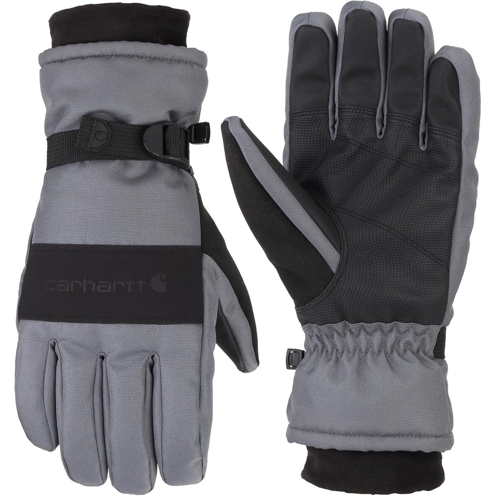 imageCarhartt Mens Waterproof Insulated Knit Cuff GloveDark GreyBlack