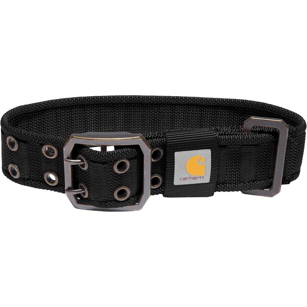 imageCarhartt Pet Fully Adjustable Wide Webbing Collar for Dogs Heavy Duty Nylon for Walking amp Training Black MediumBlack