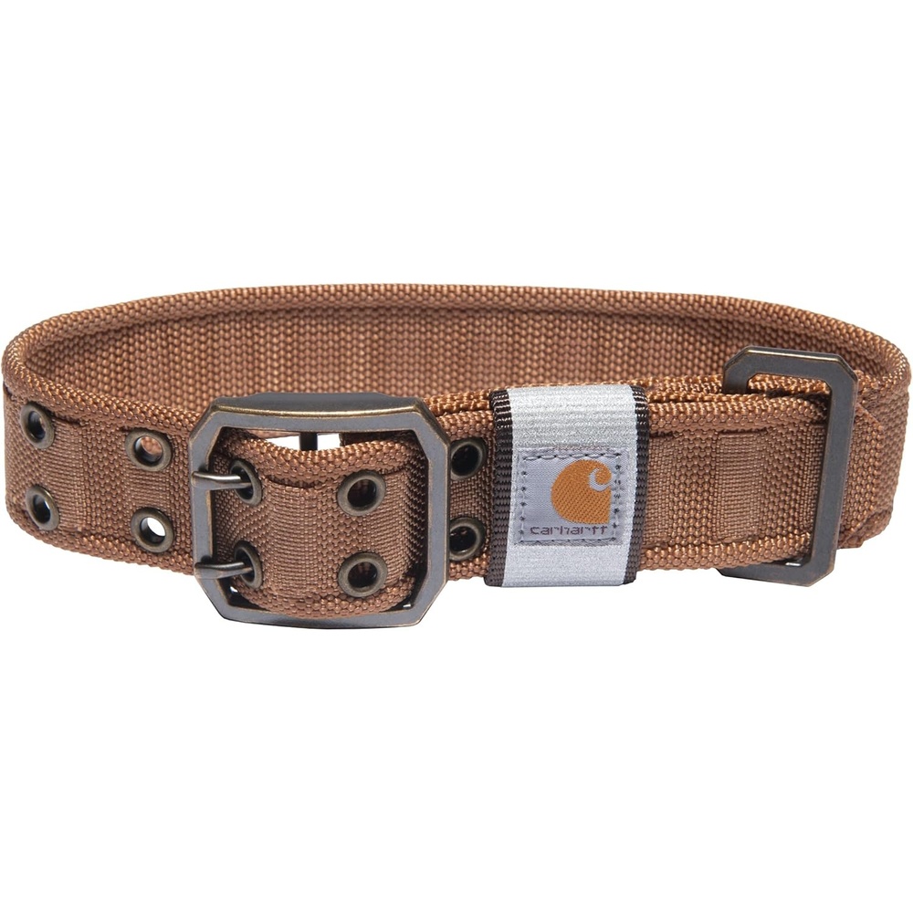 imageCarhartt Pet Fully Adjustable Wide Webbing Collar for Dogs Heavy Duty Nylon for Walking amp Training Black MediumCarhartt Brown
