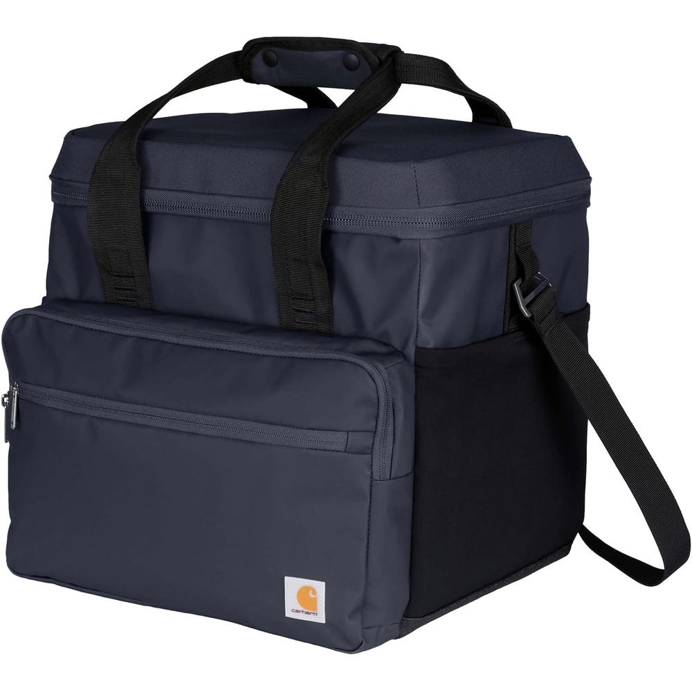 image:imageCarhartt Thick Foam Fully Insulated Cold Front Coolers Premium Ice Retention Durable Water Resistant Material WFront Zippered PocketBluestone