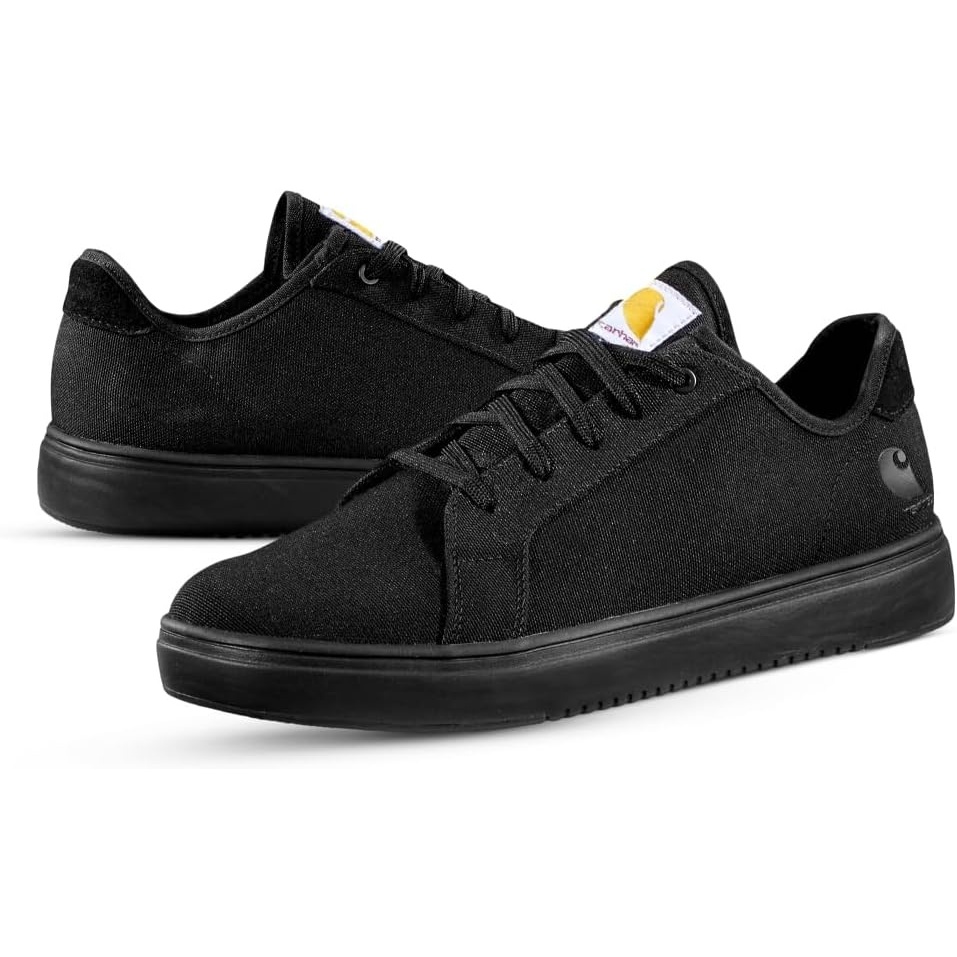 imageCarhartt Womens Detroit SD Nano Toe Canvas Work Sneakers Slip Resistant Outsole Static Dissipative FastDry LiningBlack