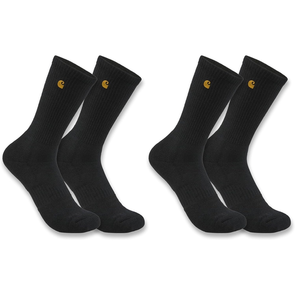 imageCarhartt Womens Force Midweight Crew Sock 2 PackBlack