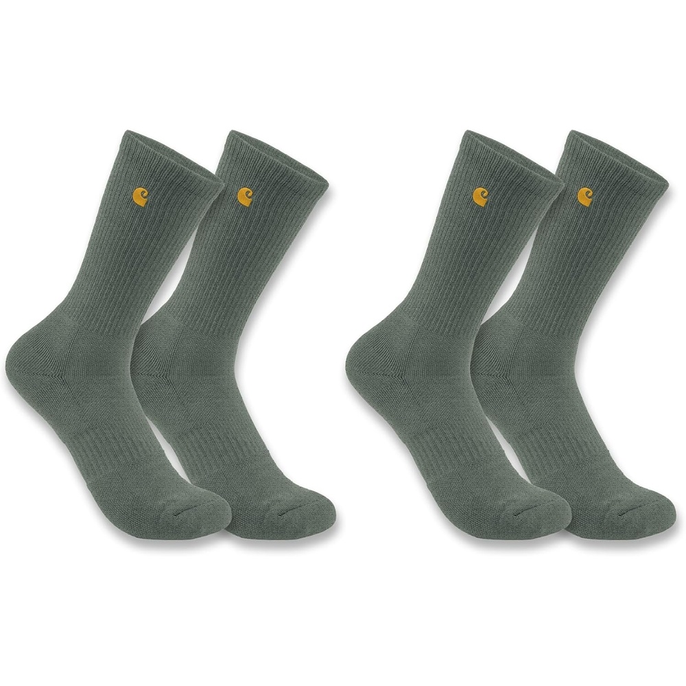 imageCarhartt Womens Force Midweight Crew Sock 2 PackDusty Olive