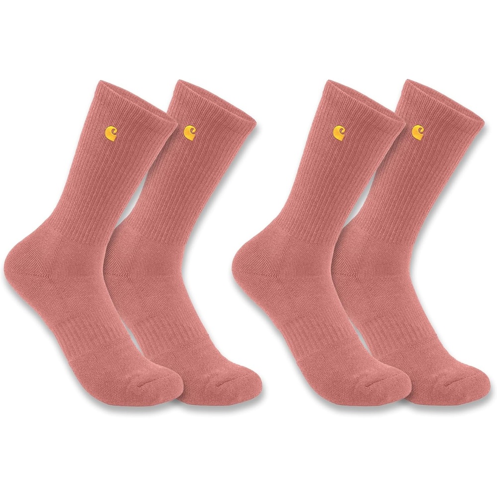 imageCarhartt Womens Force Midweight Crew Sock 2 PackRose Tint