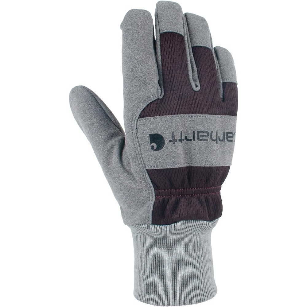 imageCarhartt Womens GW0836W Womens Synthetic Suede Knit Cuff GloveBlackberry Grey