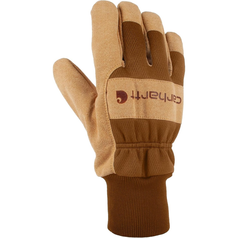 imageCarhartt Womens GW0836W Womens Synthetic Suede Knit Cuff GloveBrown Barley