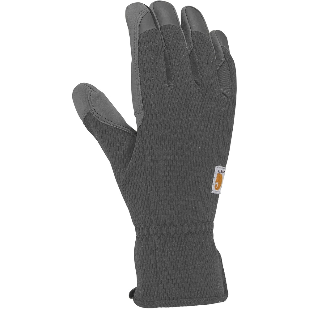 imageCarhartt Womens High Dexterity Padded Palm Touch Sensitive Long Cuff GloveSteel Grey