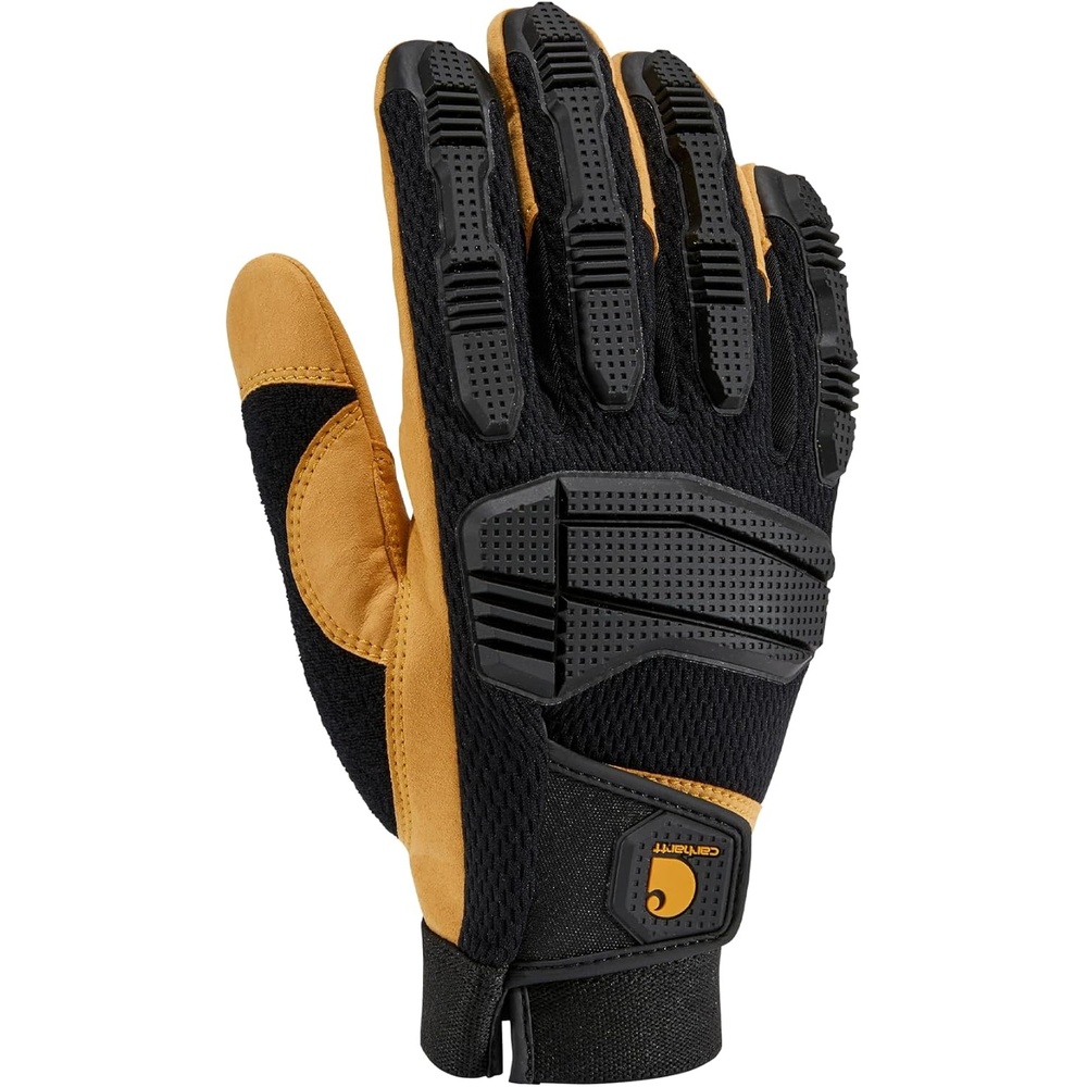imageCarhartt mens High Dexterity Protective Knuckle Guard GloveBlackBarley