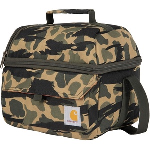 Carhartt 12 Can Two Compartment Lunch Box | Durable, Fully-Insulated Lunch Bag for Women & Men, Large Lunchbox (Gravel)(Large Lunchbox (Blind Duck Camo))