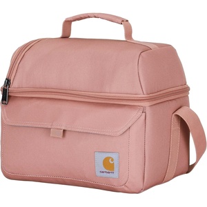 Carhartt 12 Can Two Compartment Lunch Box | Durable, Fully-Insulated Lunch Bag for Women & Men, Large Lunchbox (Gravel)(Large Lunchbox (Rose Tint))