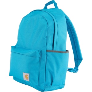 Carhartt 21L Classic Laptop Backpack, Water-Resistant Pack W/ 15″ Laptop Sleeve and Organizational Compartments, Carhartt Brown(Atomic Blue)