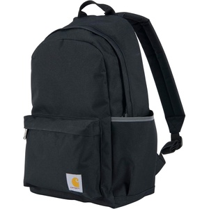 Carhartt 21L Classic Laptop Backpack, Water-Resistant Pack W/ 15″ Laptop Sleeve and Organizational Compartments, Carhartt Brown(Black)