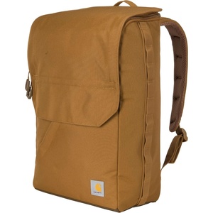 Carhartt 21L Top-Load Backpack, Durable Water Resistant Coated Canvas Base W/ 17″ Laptop Sleeve, Carhartt Brown(Carhartt Brown)