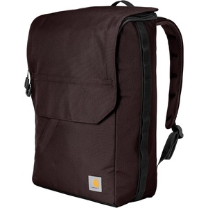Carhartt 21L Top-Load Backpack, Durable Water Resistant Coated Canvas Base W/ 17″ Laptop Sleeve, Carhartt Brown(Port)