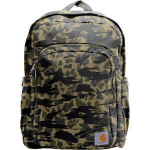Carhartt 25L Classic Laptop Backpack, Durable Water-Resistant Pack W/ 16″ Laptop Sleeve and Multiple Organizational Compartments, Carhartt Brown(Blind Duck Camo)