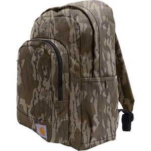 Carhartt 25L Classic Laptop Backpack, Durable Water-Resistant Pack W/ 16″ Laptop Sleeve and Multiple Organizational Compartments, Carhartt Brown(Mossy Oak Bottomlands)