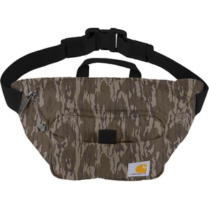 Carhartt Classic Adjustable Sling Bag, Durable, 600-Denier Water Resistant Hip Pack(Essential Waist Pack (Mossy Oak Bottomlands))
