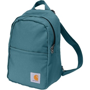 Carhartt Classic Mini Backpack, Durable, Water-Resistant Backpack with Adjustable Shoulder Straps, Black(Harbor Teal)