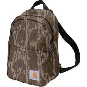 Carhartt Classic Mini Backpack, Durable, Water-Resistant Backpack with Adjustable Shoulder Straps, Black(Mossy Oak Bottomlands)