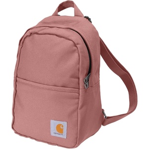 Carhartt Classic Mini Backpack, Durable, Water-Resistant Backpack with Adjustable Shoulder Straps, Black(Rose Tint)