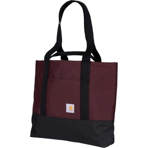 Carhartt Classic Vertical Open Tote Bag, Durable Water Repellent Material W/Hand and Shoulder Straps(Port)