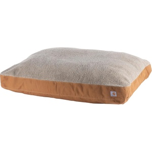 Carhartt Durable Canvas Pet Bed, Water Resistant Firm Duck Dog Bed, Carhartt Brown (Sherpa Top), Medium(Carhartt Brown (Sherpa Top))