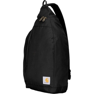Carhartt Durable Sling Bag, Crossbody Backpack with Side Release Buckle, Tablet Sleeve and Adjustable Strap, Black(Black)